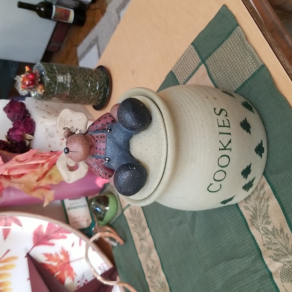 🦌🍪POTTERY COOKIE JAR